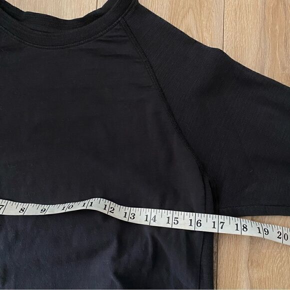 Guess Mens Black Cotton Crewneck Longsleeve Shirt Size Small - Picture 6 of 7